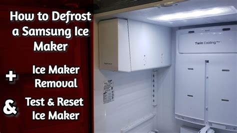 samsung fridge ice maker defrost|How to Thaw a Samsung Ice Maker: 8 Simple Steps